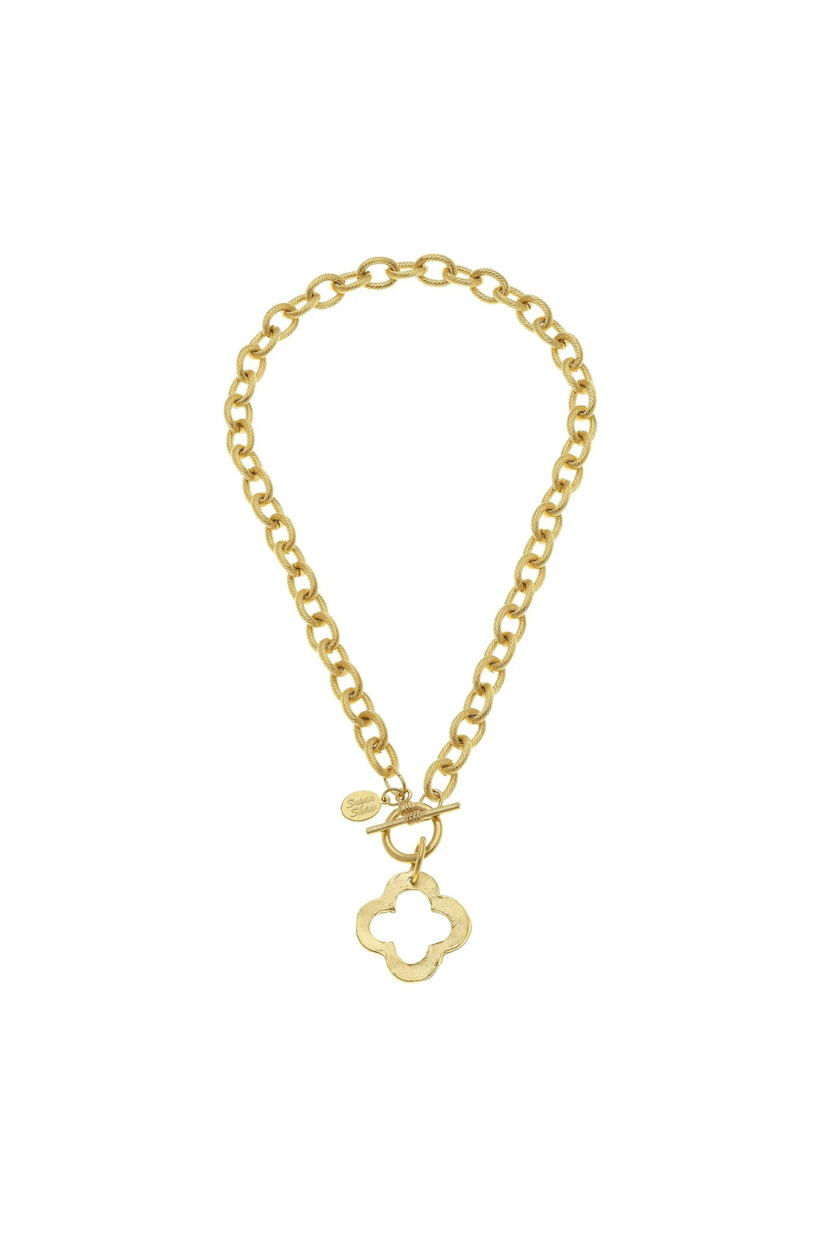 Susan Shaw Gold Clover Necklace