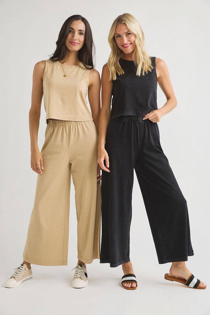 Z Supply Scout Jersey Crop Flare Pants