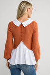 THML 2fer Collared Sweater