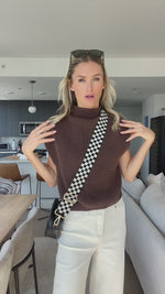 THML Sleeveless Mockneck Sweater Vest