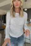 Free People Be My Baby Long Sleeve Solid Tee