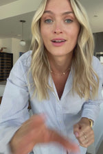 Beach Lunch Lounge Striped Button Down Shirt