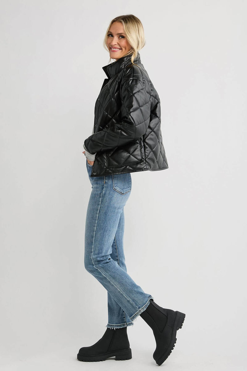 Z Supply Heritage Faux Leather Jacket