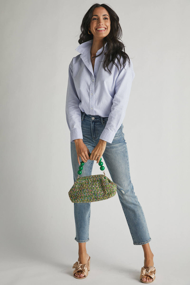 Risen Mid-Rise Slim Straight Jeans