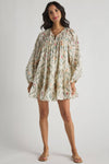 Olivaceous Woven Tunic Dress