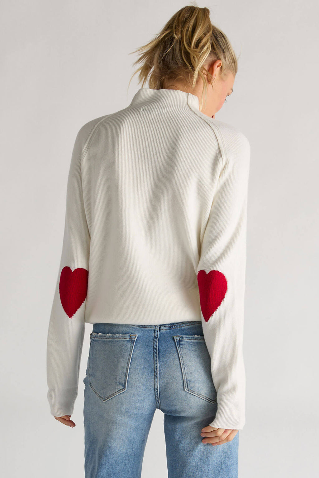 Cezele Heart Sleeve Sweater