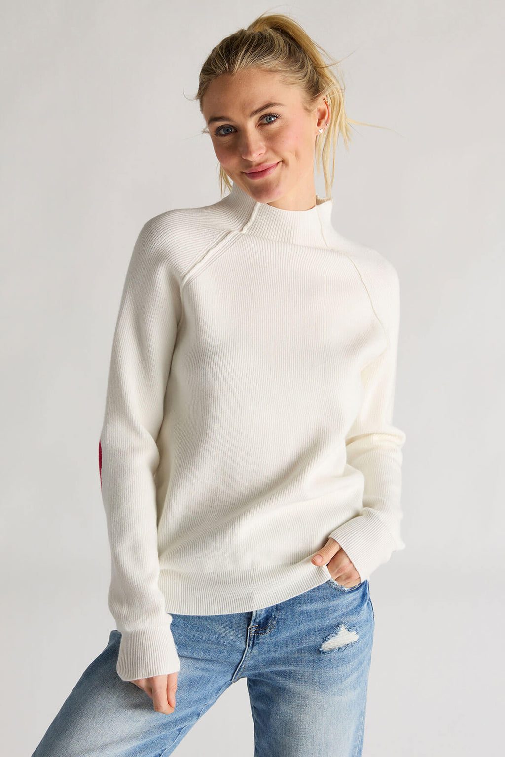 Cezele Heart Sleeve Sweater