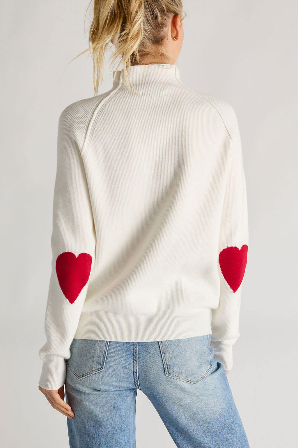Cezele Heart Sleeve Sweater