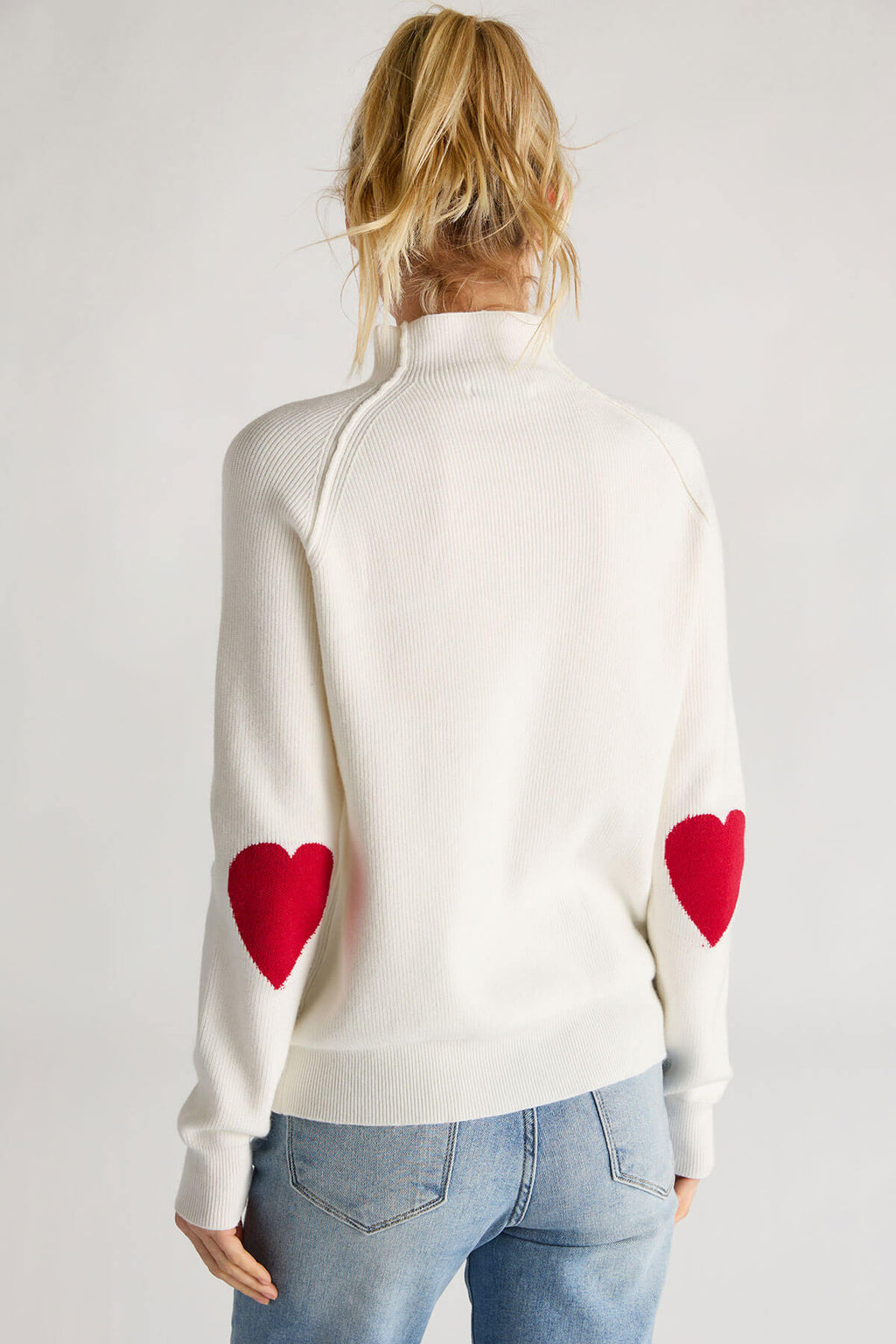 Cezele Heart Sleeve Sweater