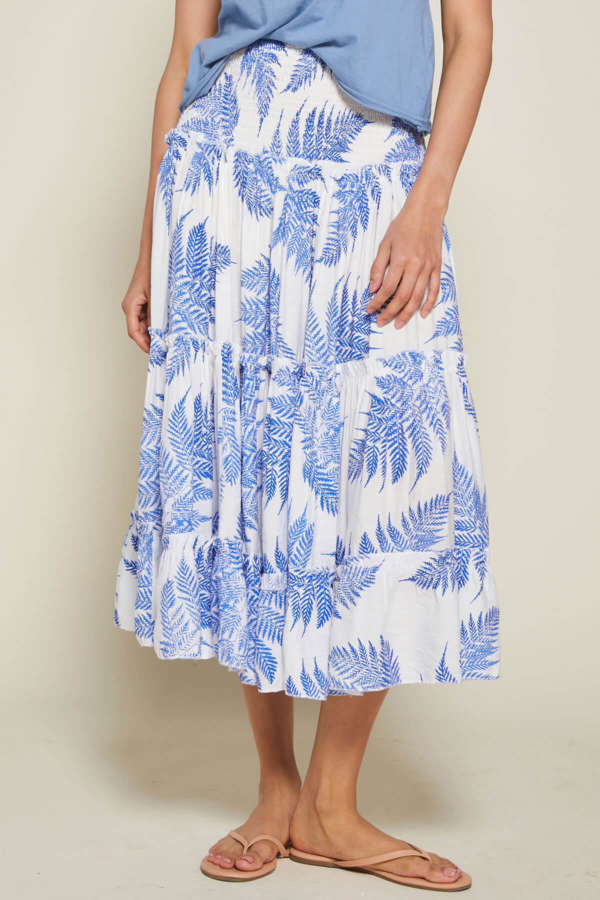 Eesome Palm Print Skirt