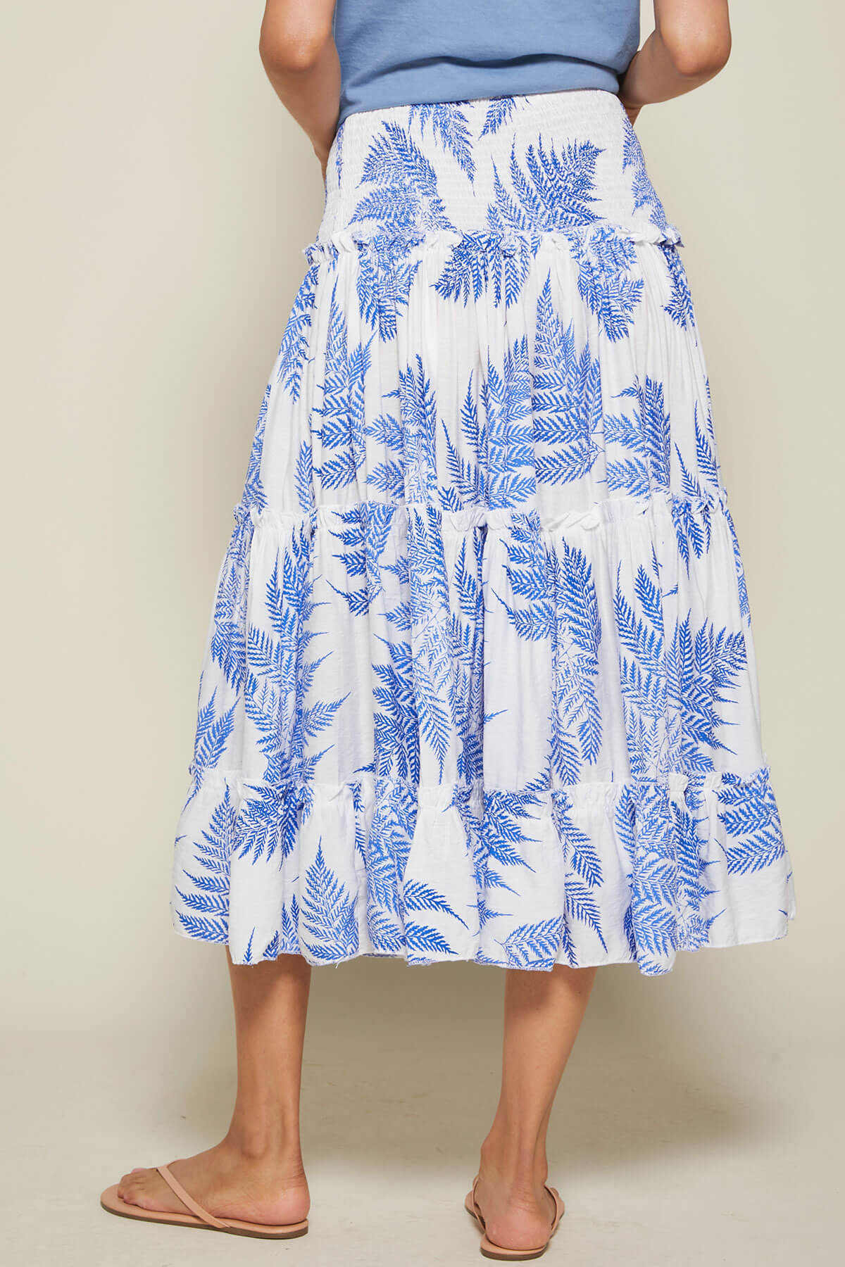 Eesome Palm Print Skirt