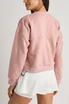 Storia Quilted Detail Crewneck Pullover