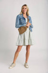 Faux Suede Sling Bag
