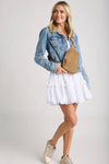 Faux Suede Sling Bag