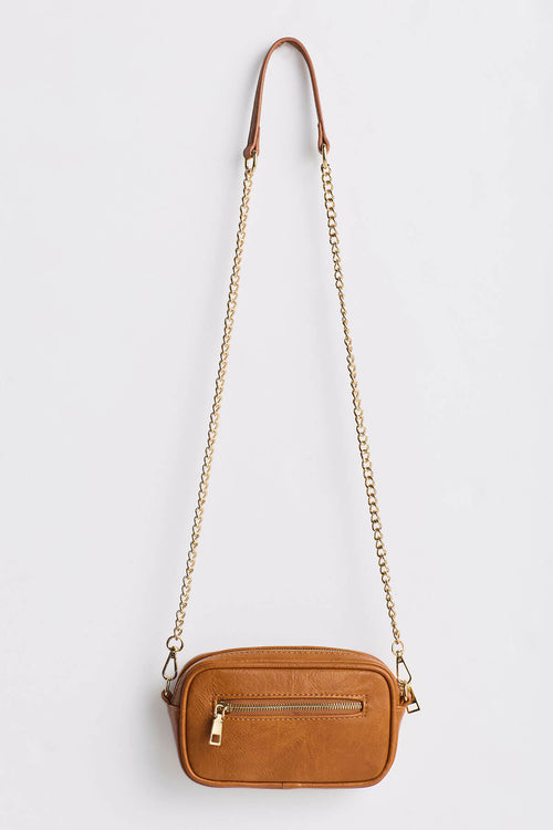 Social Threads Faux Suede Sling Bag