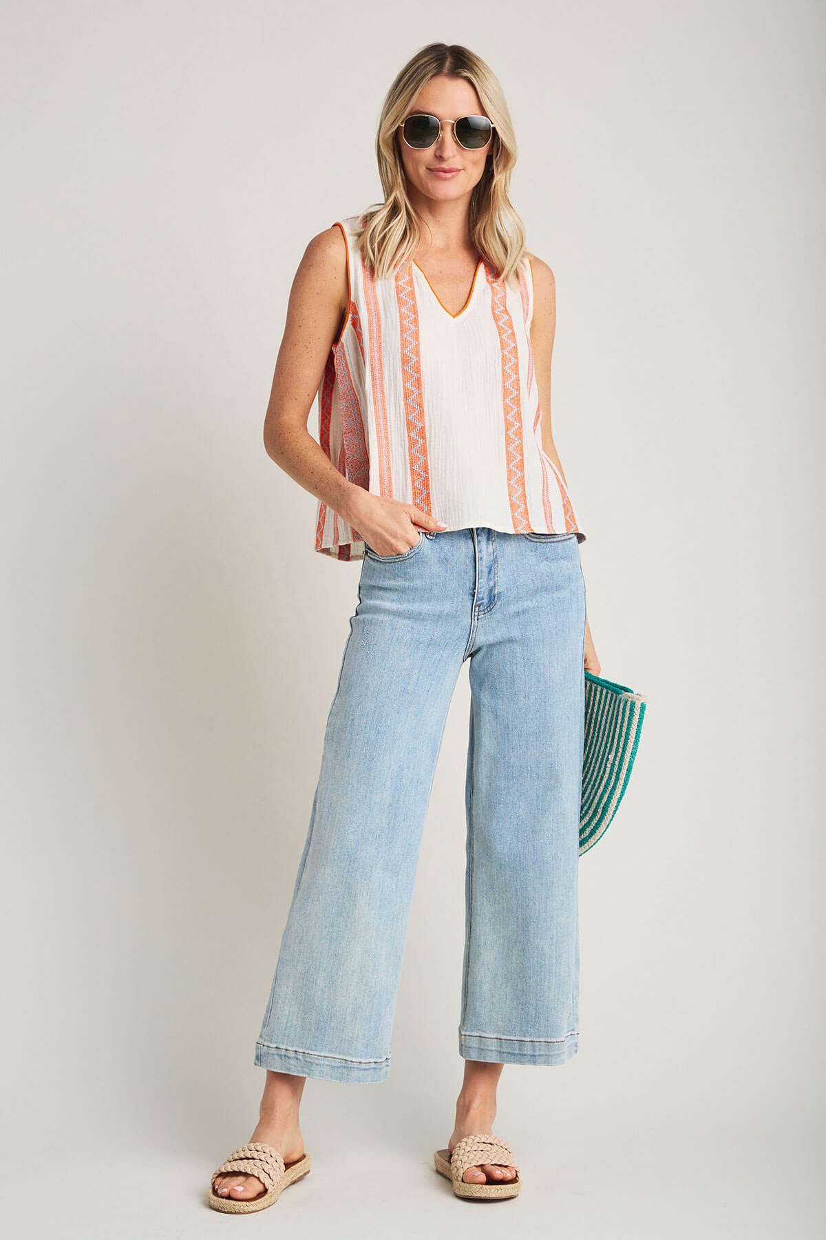 Risen Cropped Trouser Jeans