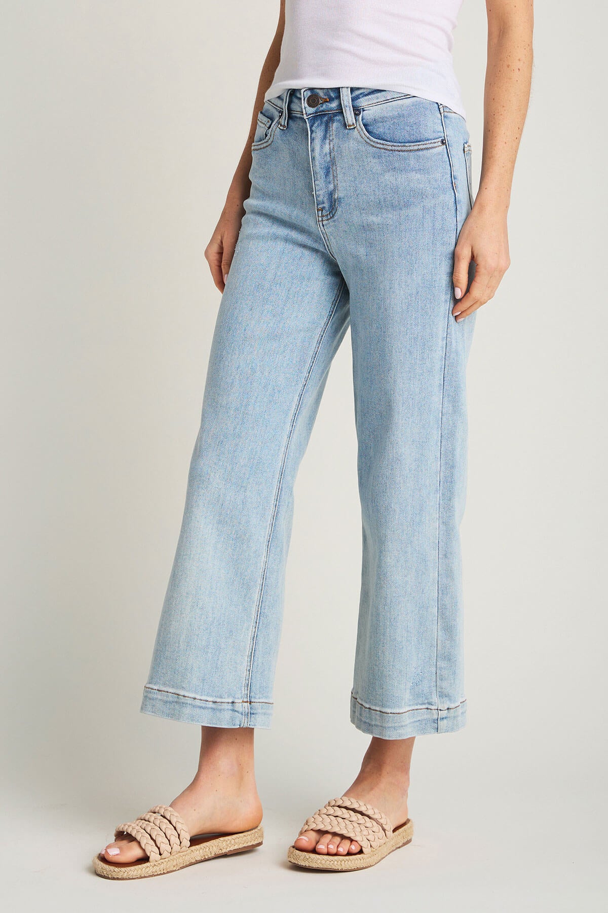 Risen Cropped Trouser Jeans
