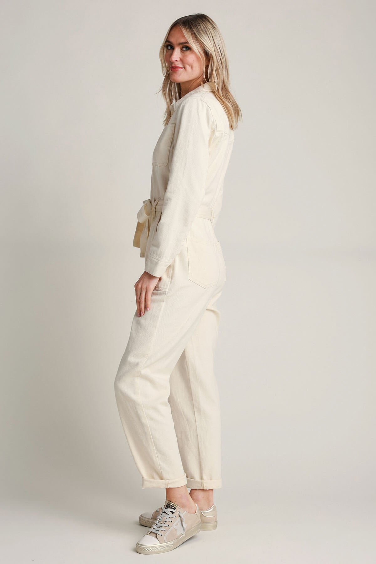 Linen Remy Fog Jumpsuit | Rachel Pally