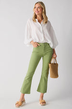 Just Black Tonal Crop Flare Jeans