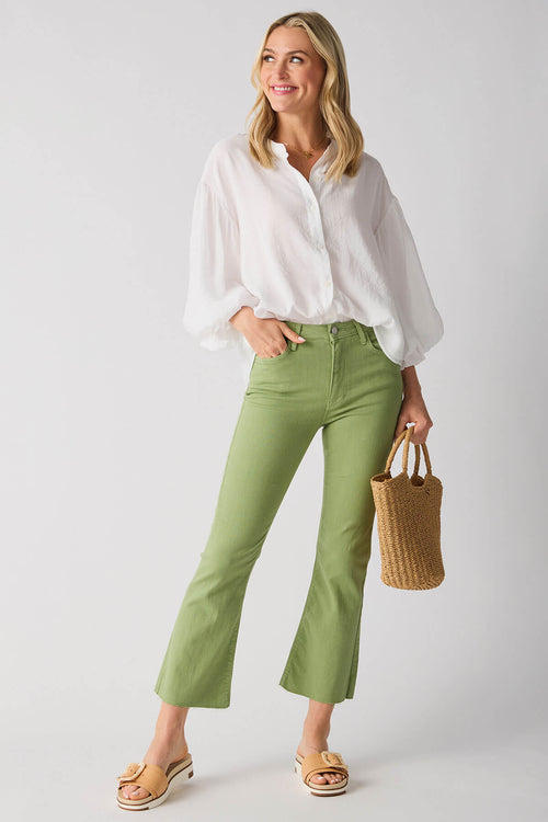 Just Black Tonal Crop Flare Jeans
