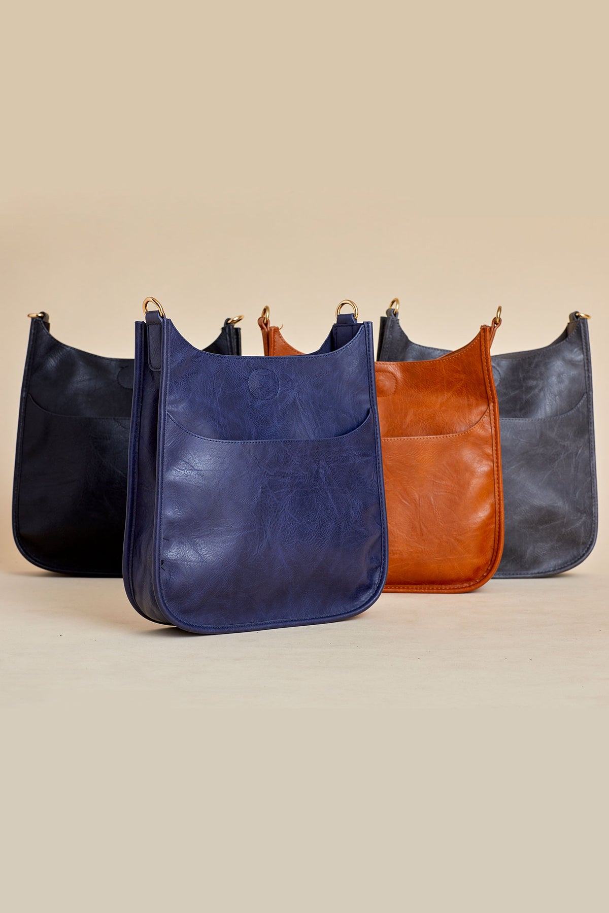 Ahdorned Vegan Suede Hobo Tote & Inner Pouch Without Strap