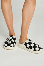 Miss Sparkling Checkered Slippers
