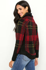 RD Style Plaid Funnelneck Sweater (exclusively ours)