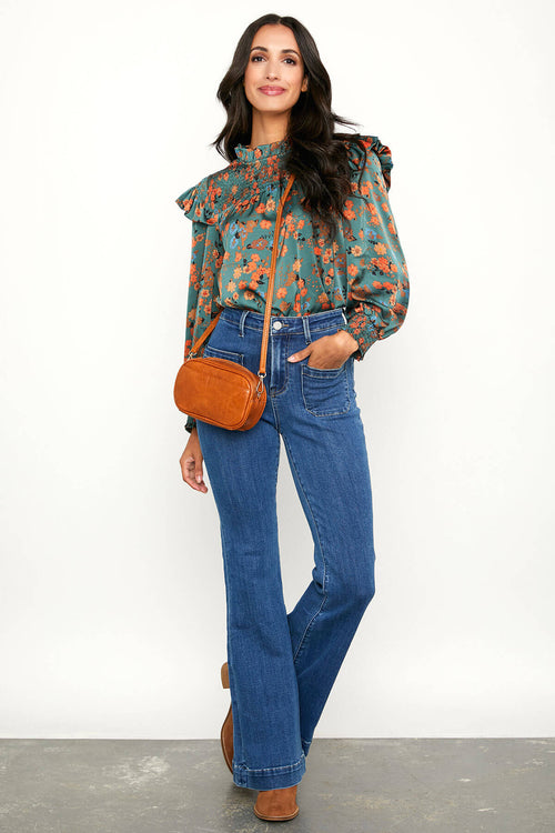 Risen Patch Pocket Wideleg Jeans